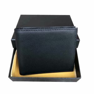 mens wallets leather Purse European style Mens wallet short Purses Card holder with gift box