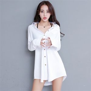 White Shirt Women's Blouse Long Sleeve Autumn Blusas Plus Size Casual Vintage Winter Pink Chemisier Femme Tops Blusa Ladies 220307