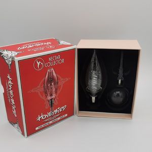 Honeybird Delux Kit collettore di nettare Accessori per fumatori con Quarzt Ceramic Titanium Tip Dab Rig Kit mini Glass Water Bong