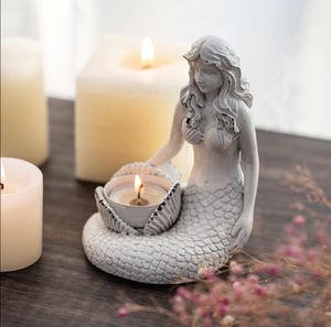 Mermaid tray Living room decoration Decorative Objects home accessories Creative Desktop porch office desk Mermaid jewelry box