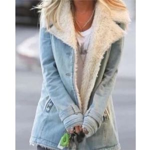 Зимний плюс размер женская куртка осенний карманный карман ретро пальто мода твердого цвета повседневная тенденция стиль улицы 210914