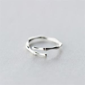 100% 925 Silver Korean Style Personality Open Ring Simple Fashion Jewelry Trend Women Sale Gift J2503 Band Rings