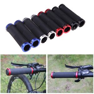 Cykelstyrningskomponenter 1 Par Anti-SKID Gummicykel Grips Aluminiumlegering MTB BMX Handtagstänger End Mountain Road Cycling Styrbar