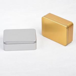 Gold-Silber-Metalldose, rechteckige Verpackungsbox, Hochzeitsbevorzugung, Party, Süßigkeiten, Schokolade, Verpackung