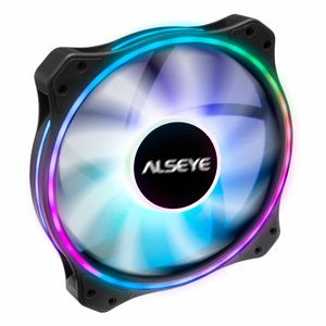 Lüfter 200 mm ARGB LED-Computergehäuse Molex-Anschluss Fernbedienung RGB-Beleuchtung für ALSEYE AURO-Serie