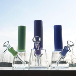 Ny pulsar 7inch soliditet glas bong vatten rökning hookah pipe unika premium 14mm gemensamma bubblor heady olja dab riggar