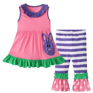 Jumping Meters Prinzessin Anzug im europäischen Stil Sommer Mädchen Outfits Kleid + Mid Pant Baumwolle Tiere Applikation Baby Kleidung Sets 210529
