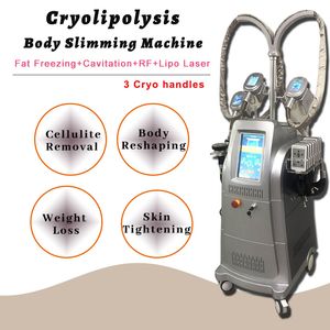 RF Skinstramning CryOlipolysy Slimming Machine Fett Frysning Viktminskning Abdominal Celluliter Avlägsnande