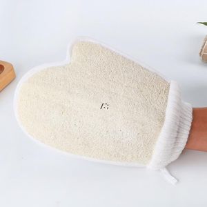 Loofah Bath Sponge Gloveソフト剥離ボディクリーニングスキンスパマッサージタオルグルドファイバーシャワースクラブLoofa Natural Lle10499