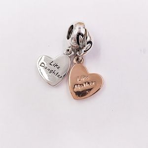 Conjunto de jóias de nupcial prata fazendo pandora mãe filha amor diy charme pulseira dia mães namorada presentes para mulheres casamento Cadeia Nome Nome Colar 787783en16