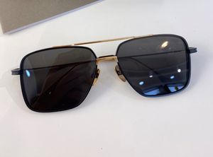 Квадратные пилотные солнцезащитные очки металлические золотые черные линзы спортивные солнцезащитные очки для мужчин Ультрафиолетовые очки с коробкой