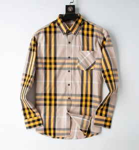 Erkek Tasarımcı Gömlek Marka Giyim Erkekler Uzun Kollu Elbise Gömlek Hip Hop Stil Yüksek Kalite Pamuk Topsm-3XL # 16