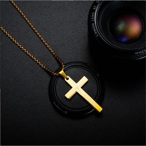 Hip Hop Steel Men's Necklace Stainless Pendant Jewelry 220214