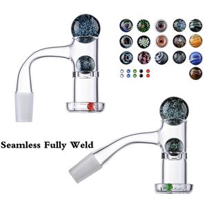 Accessori moking senza soluzione di continuità Terp Slurper Smussato Edge Glass Ball Bangers 10mm 14mm maschio 90 45 Gradi per Glass Bong Dab Rig FWQB07