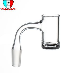 Banger de quartzo com fundo redondo e borda chanfrada Acessórios de fumo 10mm 14mm 19mm articulação para plataforma de vidro Dab