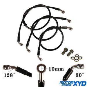 Parti Moto Nero 1300mm 1400mm 1500mm 1600mm Acciaio Intrecciato Freno Idraulico Frizione Radiatore Radiatore Olio Tubo Tubo Tubo Tubo