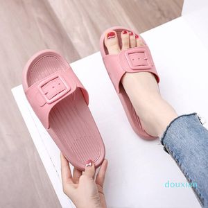 Summer Jelly Women's Sandals 2021 Outdoor Beach Slippers For Women Girls Plastic Slides Shoes Buckled Home House Slipper Female