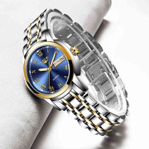 New Lige Mulheres Assista Luxo Marca Relógio Simples Quartzo Lady Waterwatch Feminino Moda Casual Relógios Relógio Reloj Mujer Q0524