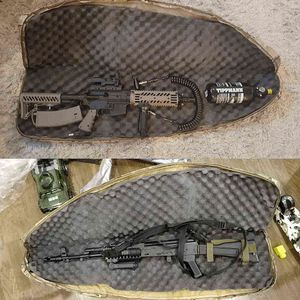 72 cm Taktik Naylon Silah Taşıma Çantası Molle Tüfek Gun Kılıf Airsoft Paintball Tüfek Omuz Çantası AK 47 M4 AR15 W220225