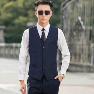 Gray Mens Waistcoat Formal Business Work Causal Slim Vest For Men Retro Gentlemen Groomsman Mens Suit Vests Solid Wedding Gilet 210524