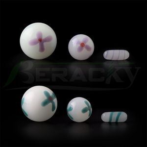 DHL!!! Beracky Smoking Accessories Glass Terp Slurper Marble Set With 22mm 15mm Ball Pearls Pill For Full Weld Beveled Edge Quartz Banger Nails Water Bongs Dab Oil Rigs