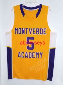 ＃5 RJ Barrett Montverde Academy High School Retro Basketball Jersey Stitched Custom Any Number Name NCAA XS-6XL