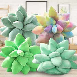 Kawaii Succulent Plants Plush Stuffed Toys Soft Doll Creative Potted Flowers Pillow Chair Cushion for Girls Kids Gift