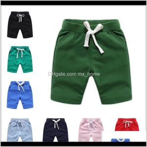 Abbigliamento Bambino Maternità Drop Delivery 2021 12 Colori Estate Per Bambini Neonati maschi Solido Europeo E Americano Elastico In Vita Pantaloni Corti Bambini Sh