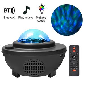 Led Star Galaxy Starry Sky Projector Night Light Built-in Bluetooth Speaker For Bedroom Decoration Child Kids Birthday Present