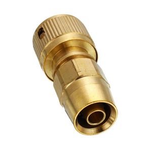 Watering Equipments 1pc 3/8'' Water Pipe Joint Brass Garden Hose Connector Car Wash Gun Quick Fittings Adapter Tools