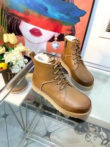 둥근 머리 두꺼운 남자와 여자 레이스 UP Bare Boots European and d American Luxury Inner 지퍼 통기 편안 35-44