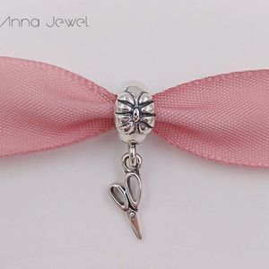 DIY encantos contas para a cabeça a granel jóias Halloween fazendo kit tesoura Pandora 925 pulseira de prata esterlina Set Mulheres Cadeia de Cadeia Pingente Colar Conjuntos de Casamento 791113