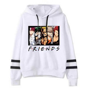 Anime Boku Hiçbir Kahraman Academia Hoodies Gevşek Kazak Unisex Giyim Y0803