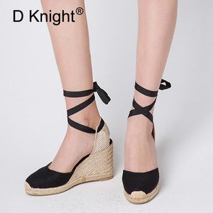 White Wedges Shoes for Women Sandals Plus Size Alto de Alimentação Alto