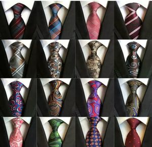 185 styles 8cm Silk Fashion Neck Ties Handmade Wedding Tie Business Ties Paisley Stripes Plaids Dots Necktie