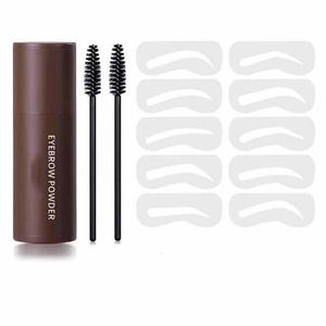 Party Favor Stamp Brow Charm Stencil Kit Trwały naturalny makijaż konturowy Idealne kształtowanie szablonów do brwi