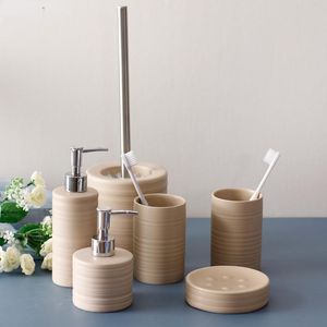 Liquid Soap Dispenser Ceramic Bathroom Accessory Washing Tools Gargle Cup Dish Household Articles Decoration Wedding Gift