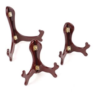 Hooks & Rails Wooden Storage Bracket Plate Holder Multifunction Universal High End Display Stand Po Decorating Base Art Home Decor