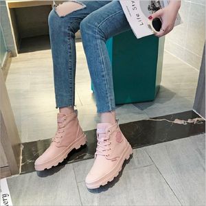 Kadın Çizmeler Platformu Ayakkabı Yeşil Pembe Kahverengi Bayan Serin Motosiklet Boot Deri Ayakkabı Eğitmenler Spor Sneakers Boyutu 35-39 07