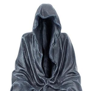 Sculpture Decoration, Grim Reaper Statue, Figure,Creeper Sitting Resin Desktop Art Ornament 211101