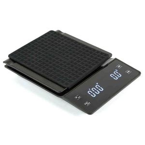 Kitchen Portable Electronic Digital Coffee Scale With Timer High Precision LED Display Household Weight Balance Measuring Tools 211221