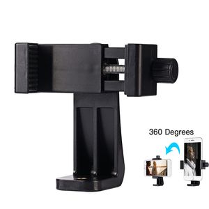 Tripod Mount Adapter Cell Phone Stand Bracket Clip Vertical 360 Degree Rotatable For iPhone xiaomi Samsung Universal Smart phone