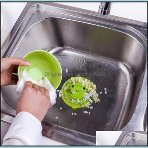 Filtri per lavello Attrezzature da cucina Materiali da costruzione Casa Giardino Simpatica forma di rana Raccoglitore per capelli Scarico del bagno Filtro per vasca da doccia Er Trap Basin St