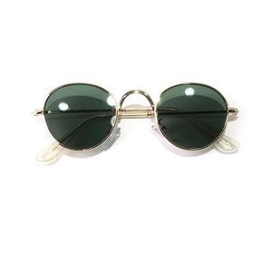 Круглые Поляризованные Очки оптовых-Старинные круглые поляризованные солнцезащитные очки Hippie маленький круг
