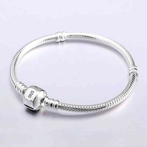 Nigdy nie zniknij Sier 925 Charm Charm Bransoletka z S925 Fit DIY Koraliki Charms Kobiety Handmade Christmas Gift Oryginalna Biżuteria