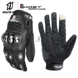 Ghost Racing Nowy Letni Rękawiczki Motocyklowe Oddychające Ekran Dotykowy Ochronne Gear Motobike Racing Non-Skid Man's Guantes H1022