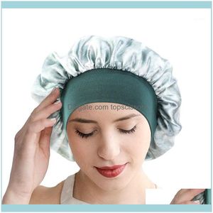 Strumenti Prodottidonne Sleep Night Cap Wide Band Stampa floreale Raso Bonnet Beauty Hair Care Chemio Beanie Lady Aessories Wholesale1 Drop Deliv