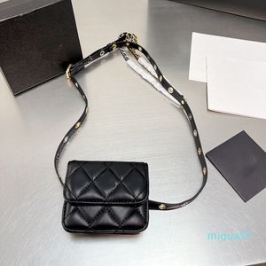 Klasyczne Tiny Mini Flap Designer Pack Torby Crossbody pikowane skórzany łańcuch regulowany pasek na ramię kosmetyczna szminka