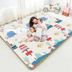 Foldable Playmat XPE Foam Crawling Carpet Baby Play Mat Blanket Children Rug for Kids Eonal Toys Soft Activity Game Floor 220209