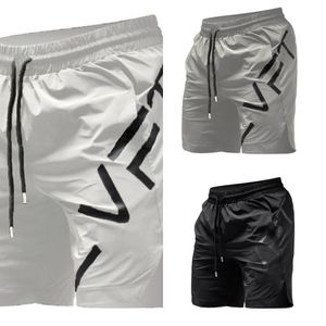 2020 Nowy Letni Mężczyźni Siłownia Spodenki Moda Marka Slim Fitness Kulturystyka Krótkie spodnie Męskie Szorty Elastyczna Talia Spodenki sportowe X0628
